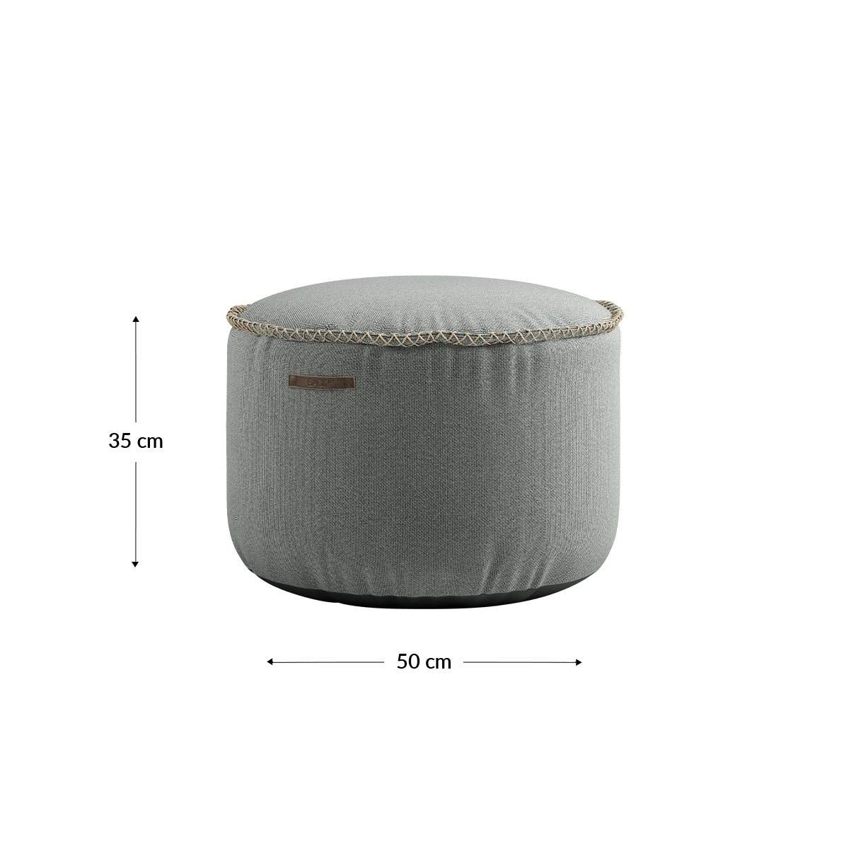 Cura Pouf | Cura Pouf - Cura Grey | SACKit
