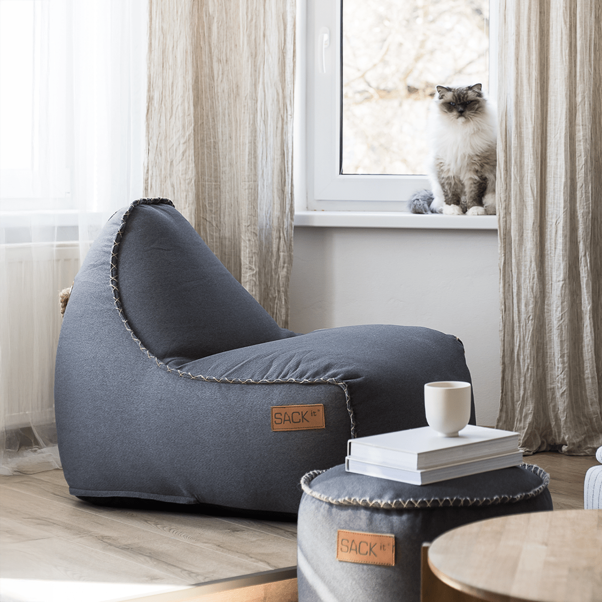 Canvas Lounge Chair | Canvas Lounge Chair - Canvas Petrol | SACKit