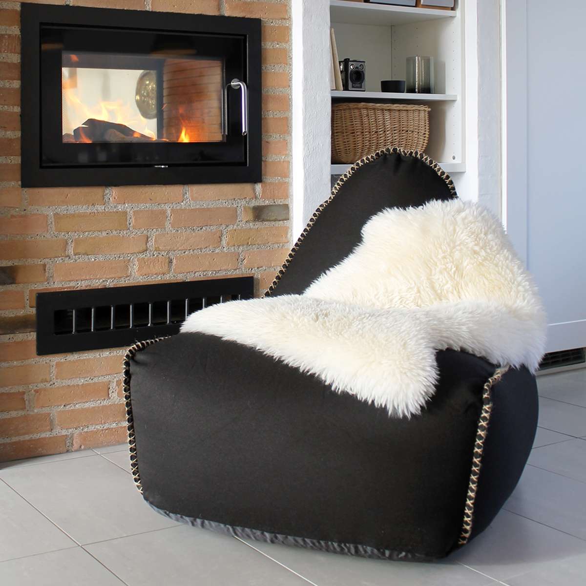 Canvas Lounge Chair | Canvas Lounge Chair - Canvas Black | SACKit