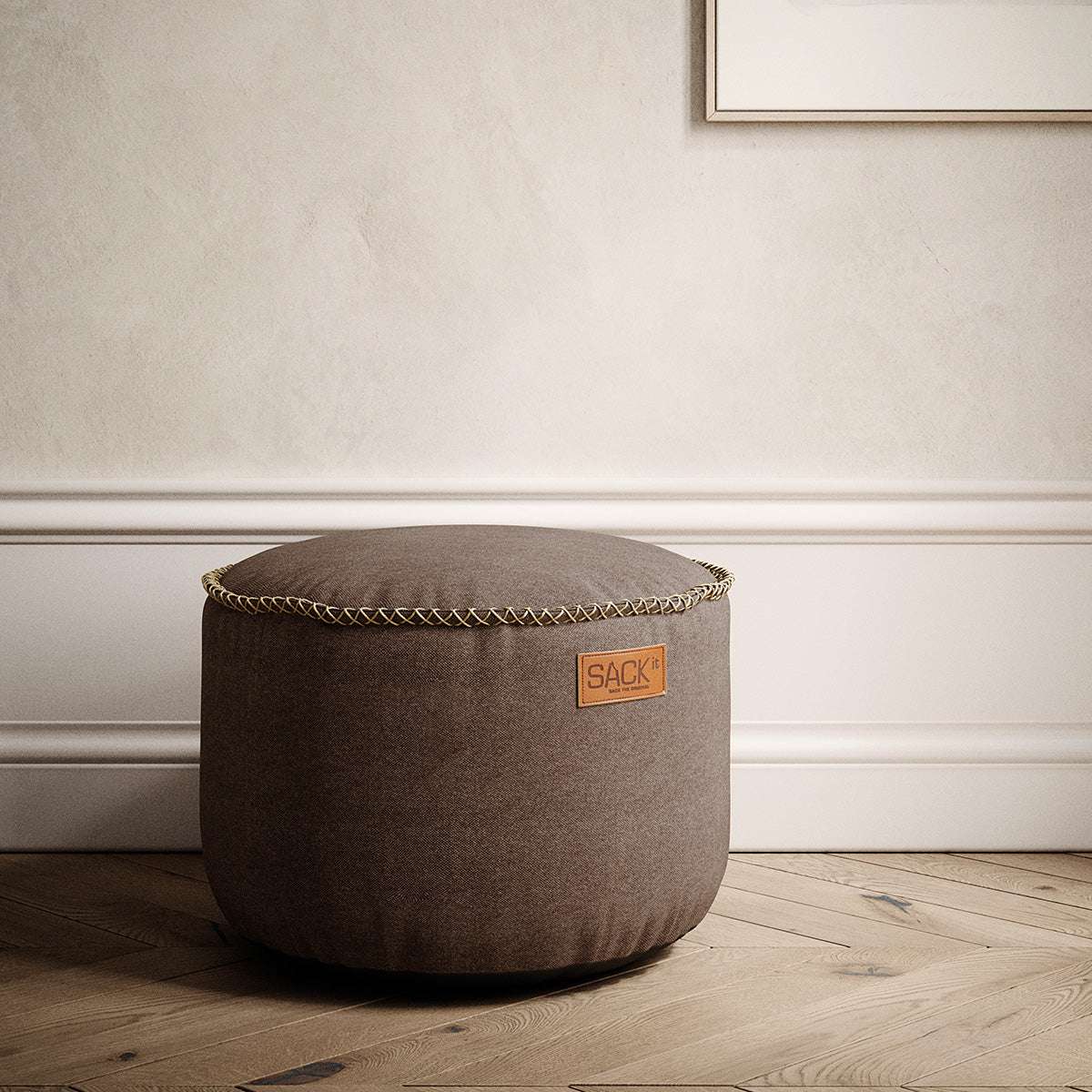 Canvas Pouf | Canvas Pouf - Canvas Brown | SACKit