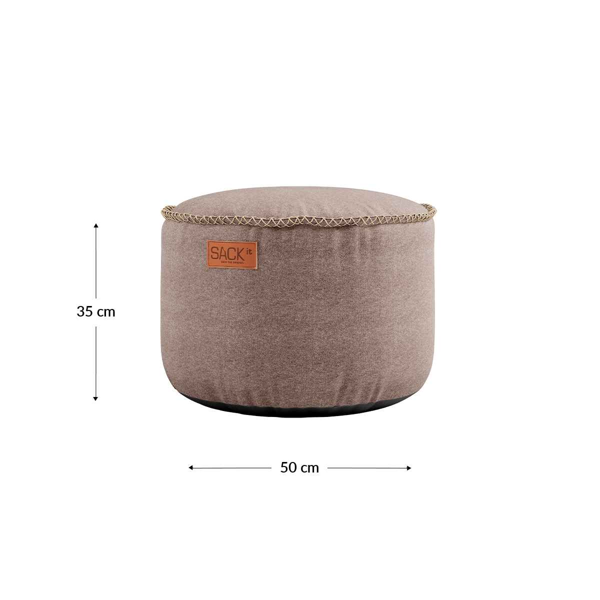 Canvas Pouf | Canvas Pouf - Canvas Sand | SACKit