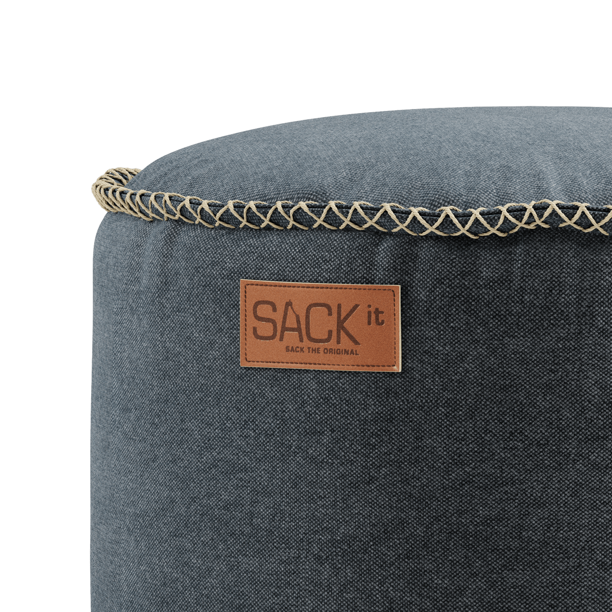 Canvas Pouf | Canvas Pouf - Canvas Petrol | SACKit