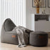 Cobana Lounge Chair in Cobana Grey mit Rückenlehne, weicher Sitzsack für drinnen und draußen. | Cobana Lounge Chair - Cobana Grey | SACKit