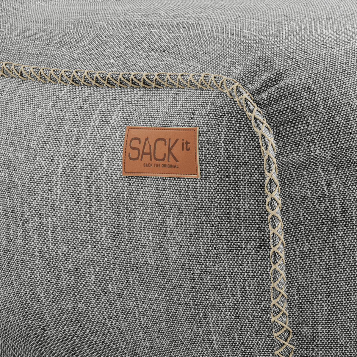 Cobana Lounge Chair in Cobana Grey, wasserabweisender Loungesessel mit Rückenlehne, drinnen und draußen nutzbar. | Cobana Lounge Chair - Cobana Grey | SACKit