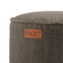 Runder Cobana Pouf in grauem, scheuerbeständigem Polsterstoff, geeignet für Innen - und Außenbereich. | Cobana Pouf - Cobana Brown | SACKit