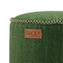 Runder Cobana Pouf in grauem, scheuerbeständigem Polsterstoff mit handgenähten Details. | Cobana Pouf - Cobana Green | SACKit