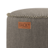 Runder Cobana Pouf in Cobana Grey aus wasserabweisendem Polsterstoff, 50 x 35 cm. | Cobana Pouf - Cobana Taupe | SACKit