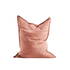 Cobana Beanbag Sækkestol und Puf in Rosé aus wasserabweisendem Material, handgenähte Stiche sichtbar. | Cobana Beanbag - Cobana Rose | SACKit