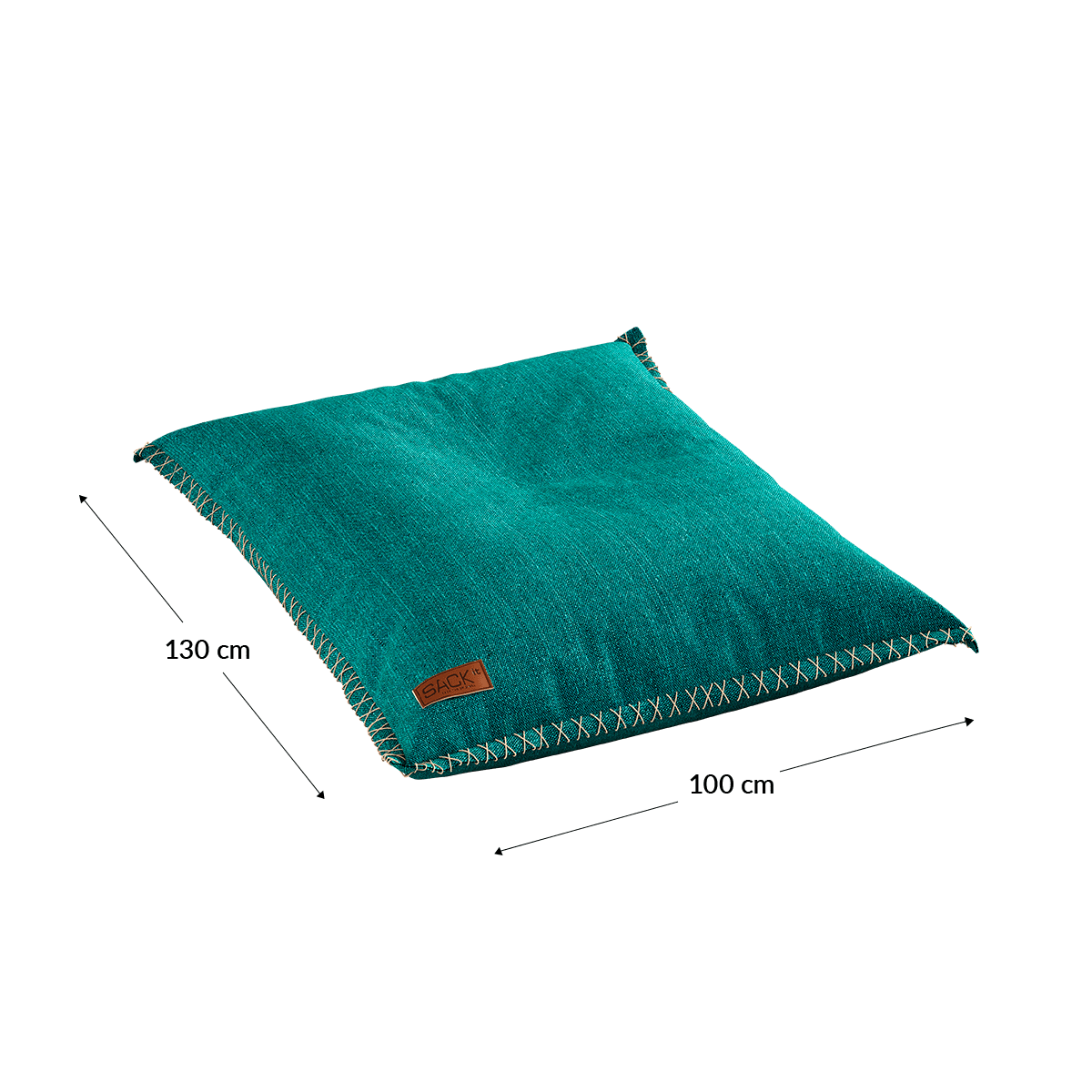 Cobana Junior Beanbag in Cobana Grey, Kinder-Sitzsack mit handgenähten Stichen und wasserabweisendem Bezug