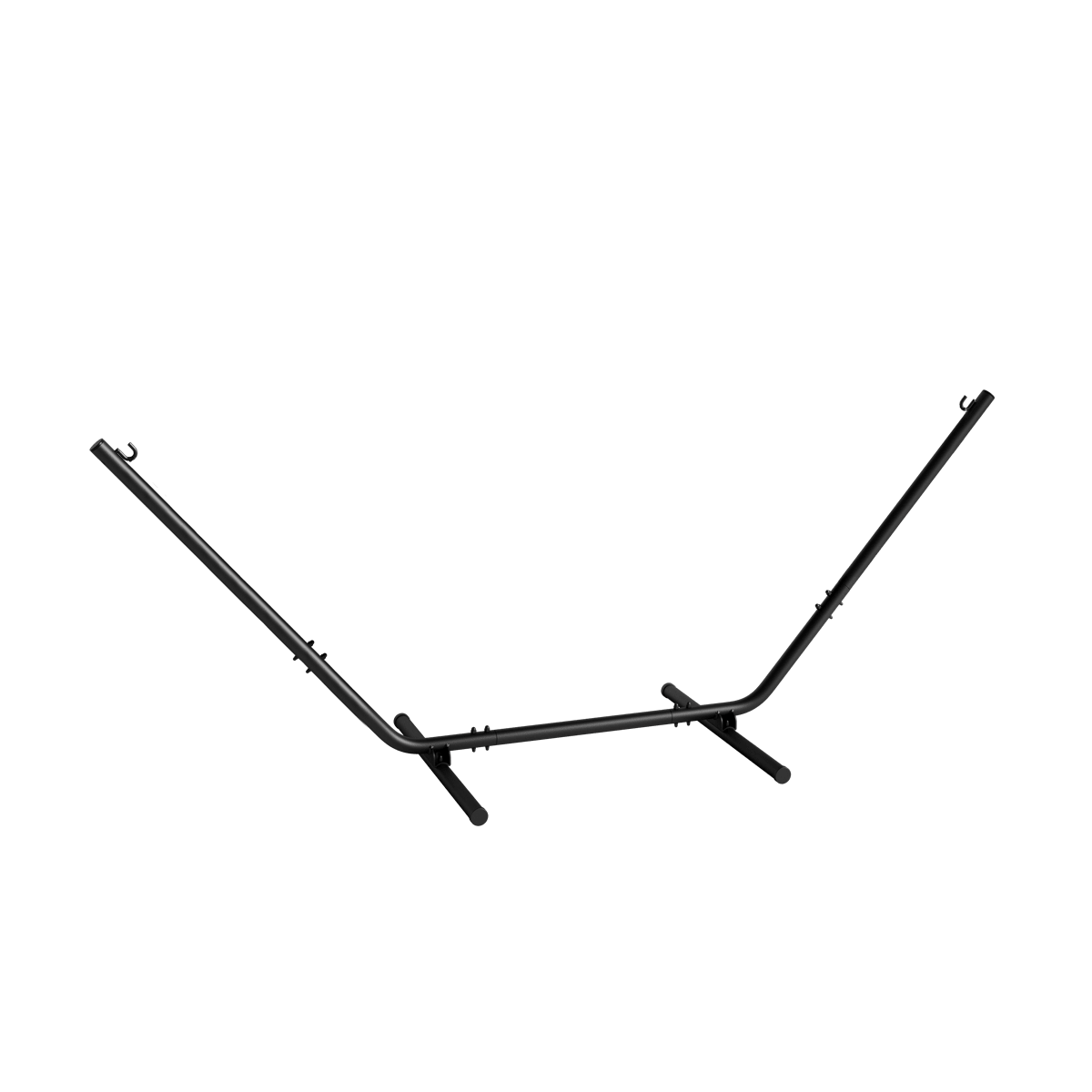 Schwarzes Cobana Hängemattengestell aus pulverbeschichtetem Aluminium für den Außenbereich. | Cobana Hammock Frame - Black | SACKit