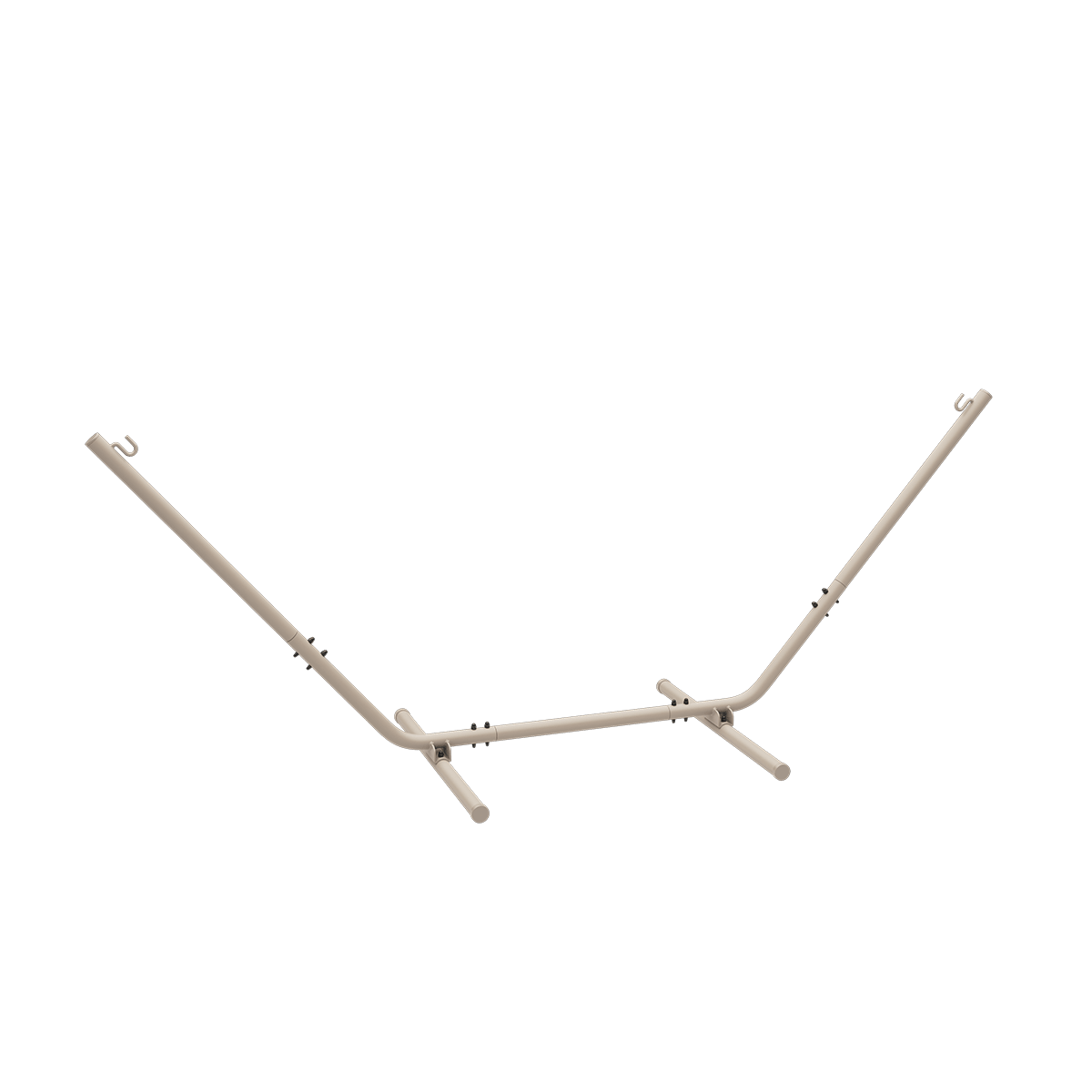 Taupefarbenes Cobana Hängemattengestell aus pulverbeschichtetem Aluminium für den Außenbereich | Cobana Hammock Frame - Taupe | SACKit