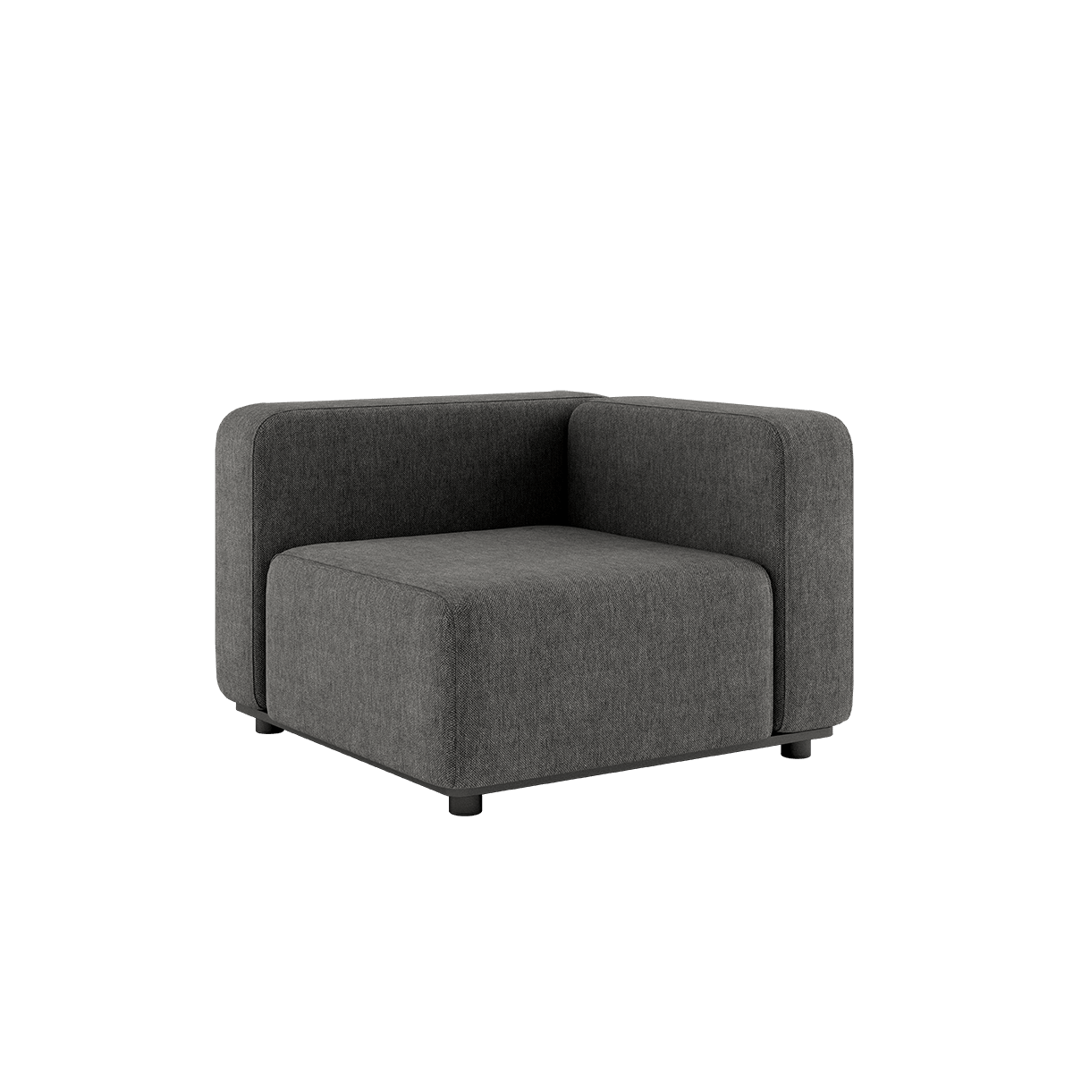 Cobana Lounge Sofa Eckmodul in grauem Outdoor - Stoff mit pulverbeschichtetem Aluminiumrahmen | Cobana Lounge Sofa - Corner - Cobana Grey | SACKit
