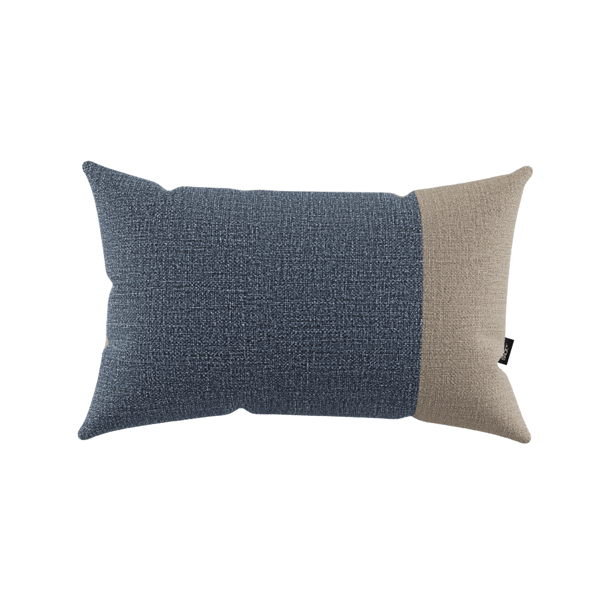 Tide Cushion Zierkissen in Sand/Indigo mit abnehmbarem Bezug, rechteckig, wetterfest für Outdoor - Bereich | Tide Cushion - Sand/Indigo | SACKit