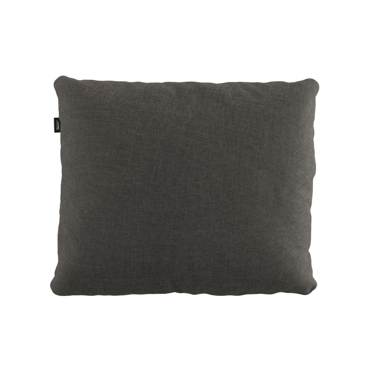 Schwarzes Cobana Kissen aus wasserabweisendem Olefin-Textil für Outdoor-Sofa, rechteckig und weich.