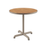 Kirra Café Table aus pulverbeschichtetem Aluminium und Teakholz in Taupe, runder Outdoor - Tisch. | Kirra Café Table - Taupe | SACKit