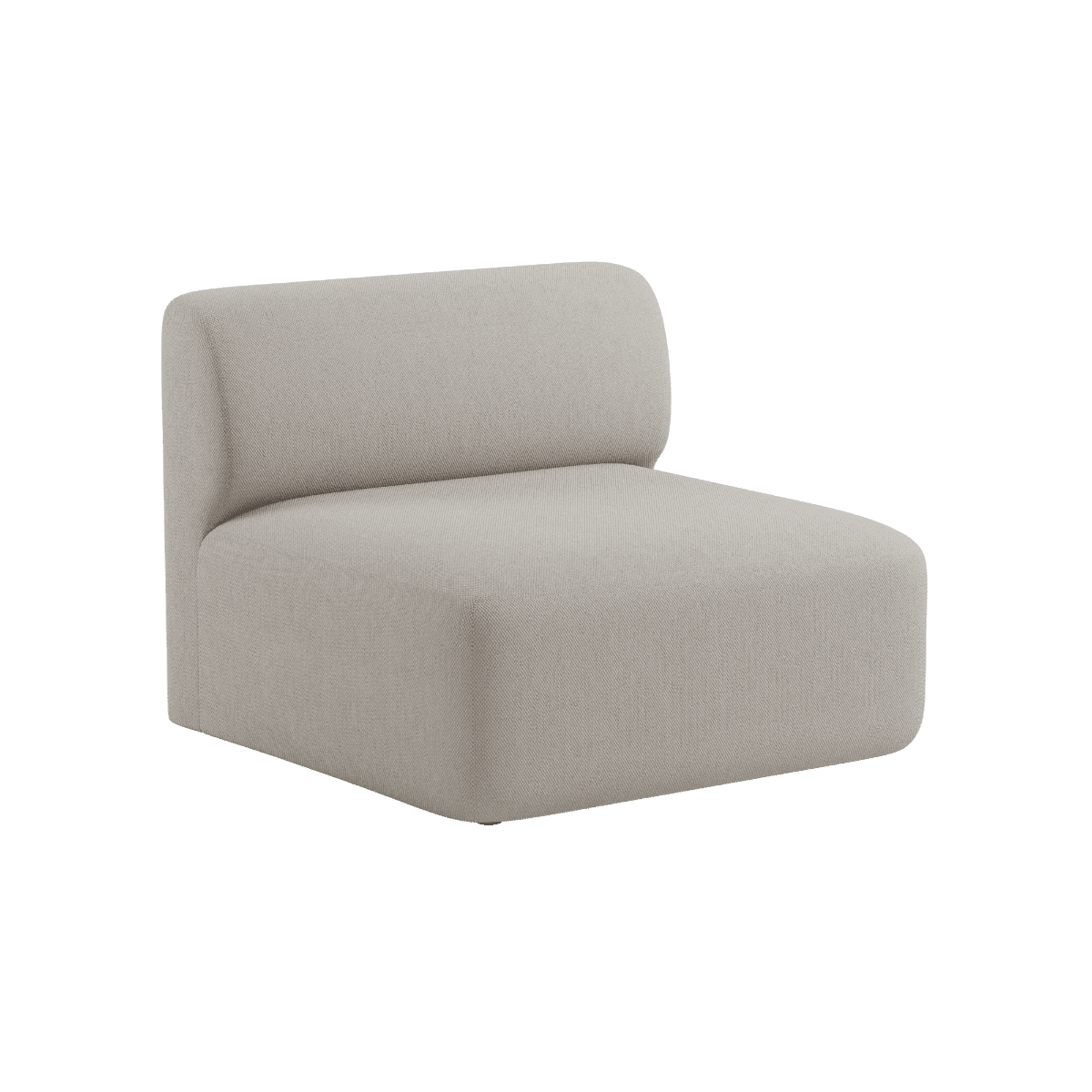Fjord Sofa Sitzmodul in Elfenbein mit weicher, organischer Form und nahtlosem Design | Fjord Sofa - Seat Section - Sealife Ivory | SACKit