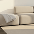 Fjord Sofa Pouf in Cosmo Beige mit weichen Linien und skandinavischem Design. | Fjord Sofa - Pouf - Cosmo Mustard | SACKit