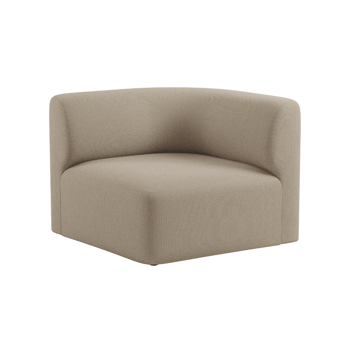 Fjord Sofa Eckmodul links in weichem Cosmo Beige mit organischer Form und nahtlosen Übergängen | Fjord Sofa - Corner Section Left - Cosmo Beige | SACKit