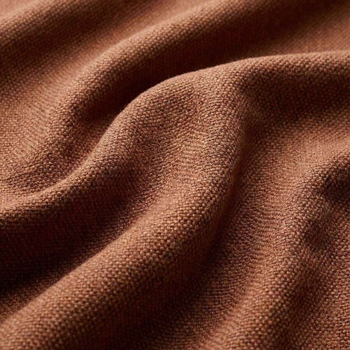 Fjord Sofa Ecksofa mit offenem Ende in Cosmo Beige Stoff, skandinavisches Design, weiche Linien | Fjord Sofa - Chaise Left - Cosmo Terracotta | SACKit