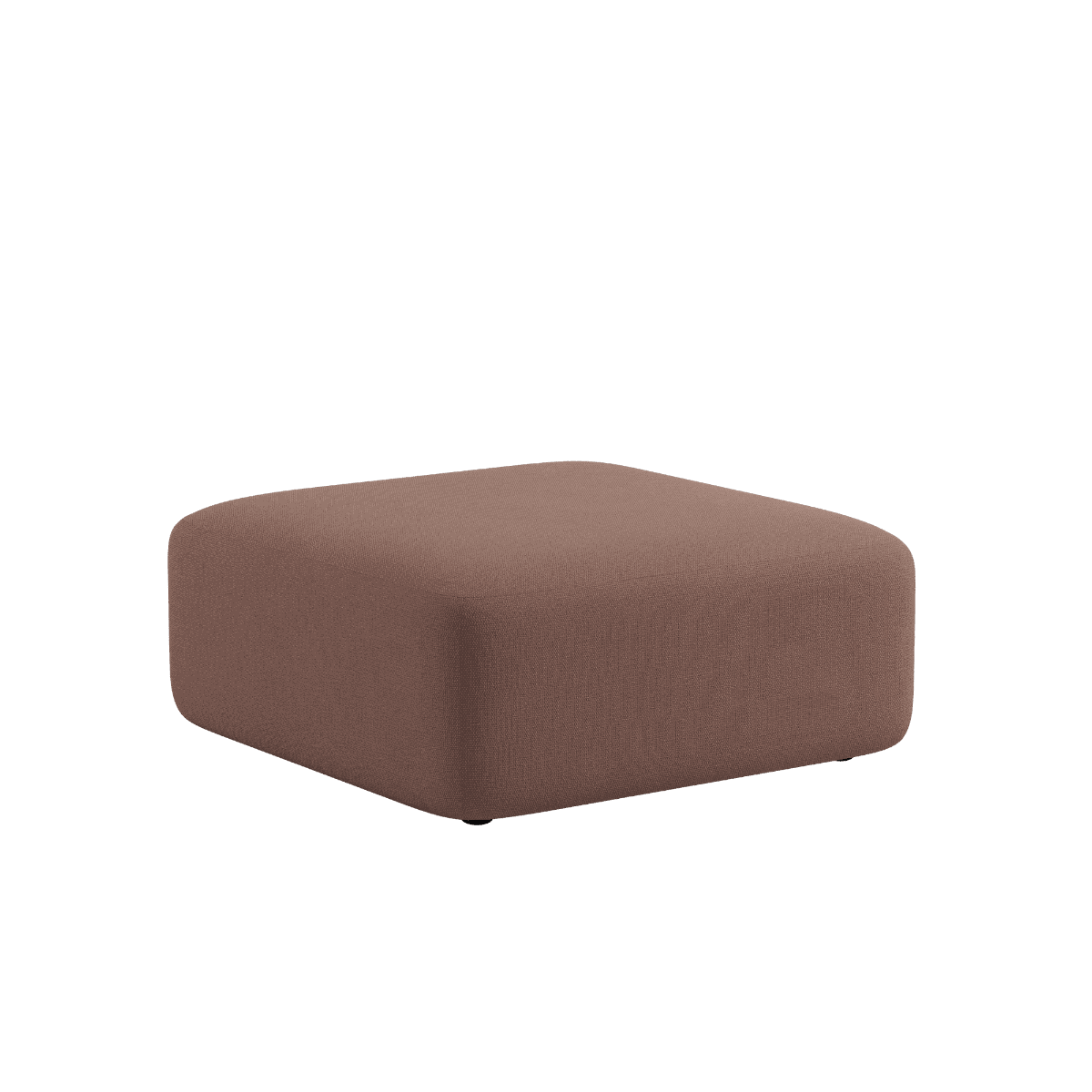Fjord Sofa - Pouf in warmem Cosmo Clay mit weicher, modularer Polsterung und abgerundeten Kanten. | Fjord Sofa - Pouf - Cosmo Clay | SACKit