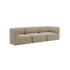 Fjord Sofa - 3 seater | Fjord Sofa - 3 seater - Cosmo Beige Ohne Hocker | SACKit