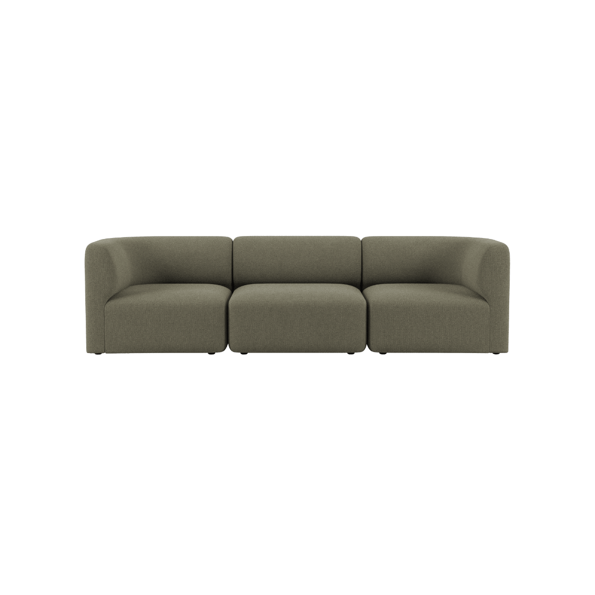 Fjord Sofa - 3 seater | Fjord Sofa - 3 seater - Cosmo Olive Ohne Hocker | SACKit
