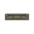 Fjord Sofa - 3 seater | Fjord Sofa - 3 seater - Cosmo Olive Ohne Hocker | SACKit