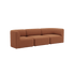 Fjord Sofa - 3 seater | Fjord Sofa - 3 seater - Cosmo Terracotta Ohne Hocker | SACKit