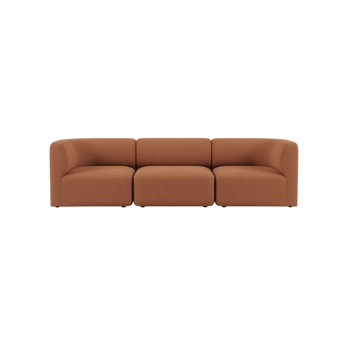 Fjord Sofa - 3 seater | Fjord Sofa - 3 seater - Cosmo Terracotta Ohne Hocker | SACKit