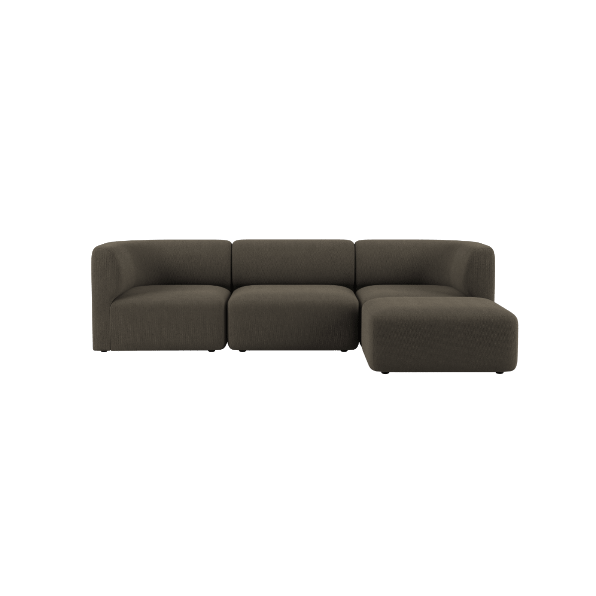 Fjord Sofa - 3 seater | Fjord Sofa - 3 seater - Sealife Brown Mit Hocker | SACKit
