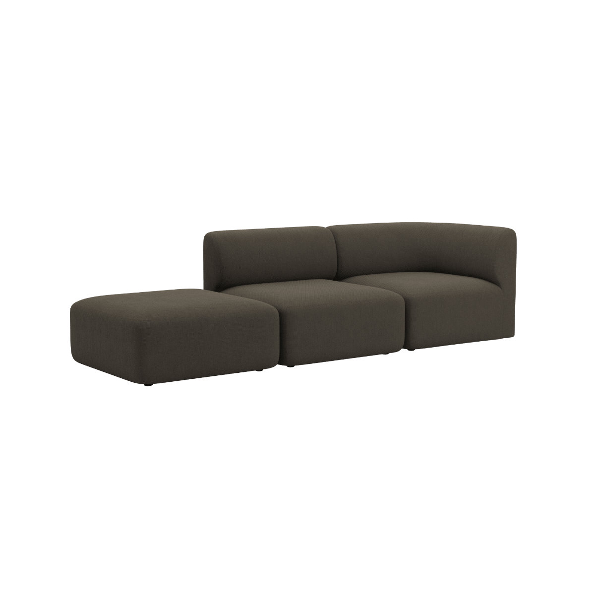 Fjord Sofa - 2 seater w/ open end | Fjord Sofa - 2 seater w/ open end - Sealife Brown Links | SACKit