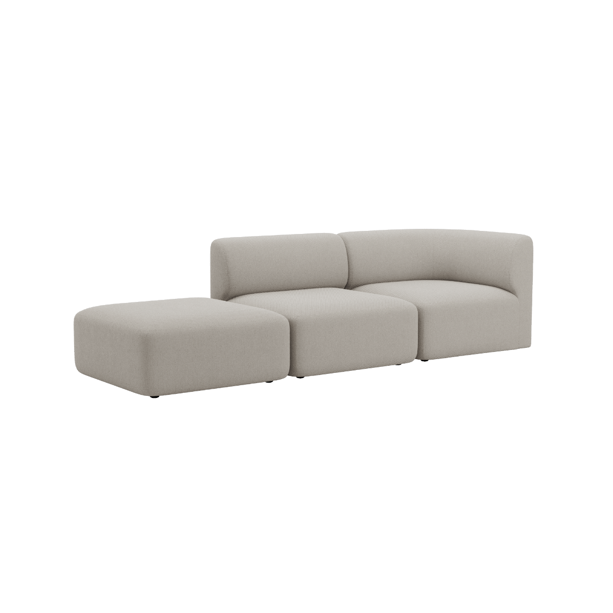 Fjord Sofa - 2 seater w/ open end | Fjord Sofa - 2 seater w/ open end - Sealife Ivory Links | SACKit
