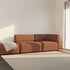 Fjord Sofa 2 - Sitzer mit offenem Ende in Cosmo Beige, skandinavisches Design, weiche Linien, Textilbezug | Fjord Sofa - 2 seater w/ open end - Cosmo Terracotta Links | SACKit