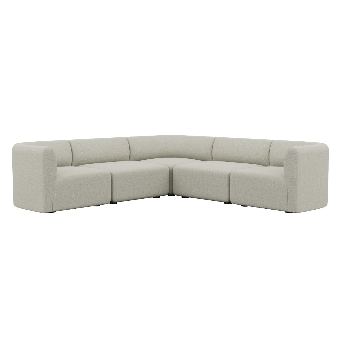 Fjord Sofa Ecksofa in Cosmo Beige mit weichen Linien und skandinavischem Design. | Fjord Sofa - Corner Sofa - Cosmo Beige | SACKit
