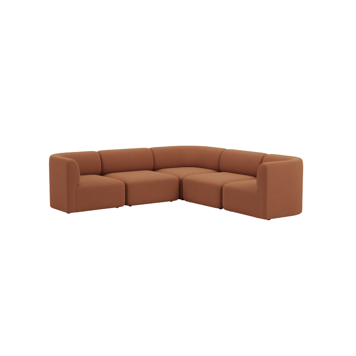 Fjord Sofa - Corner Sofa | Fjord Sofa - Corner Sofa - Cosmo Terracotta | SACKit