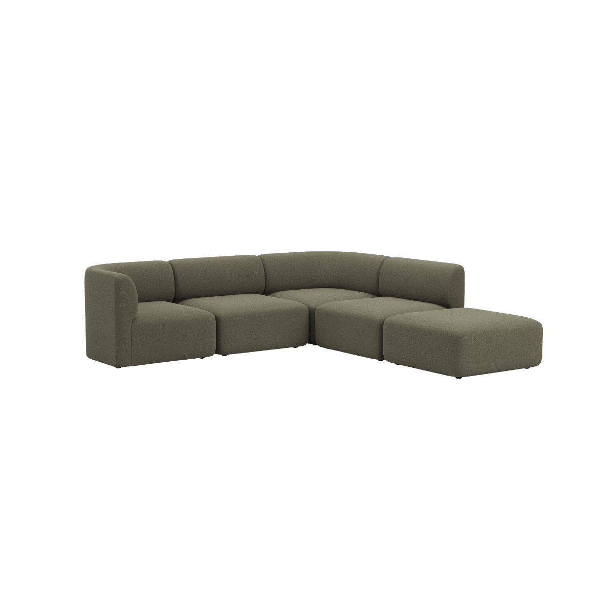 Fjord Sofa - Corner Sofa w/ open end | Fjord Sofa - Corner Sofa w/ open end - Sealife Brown | SACKit