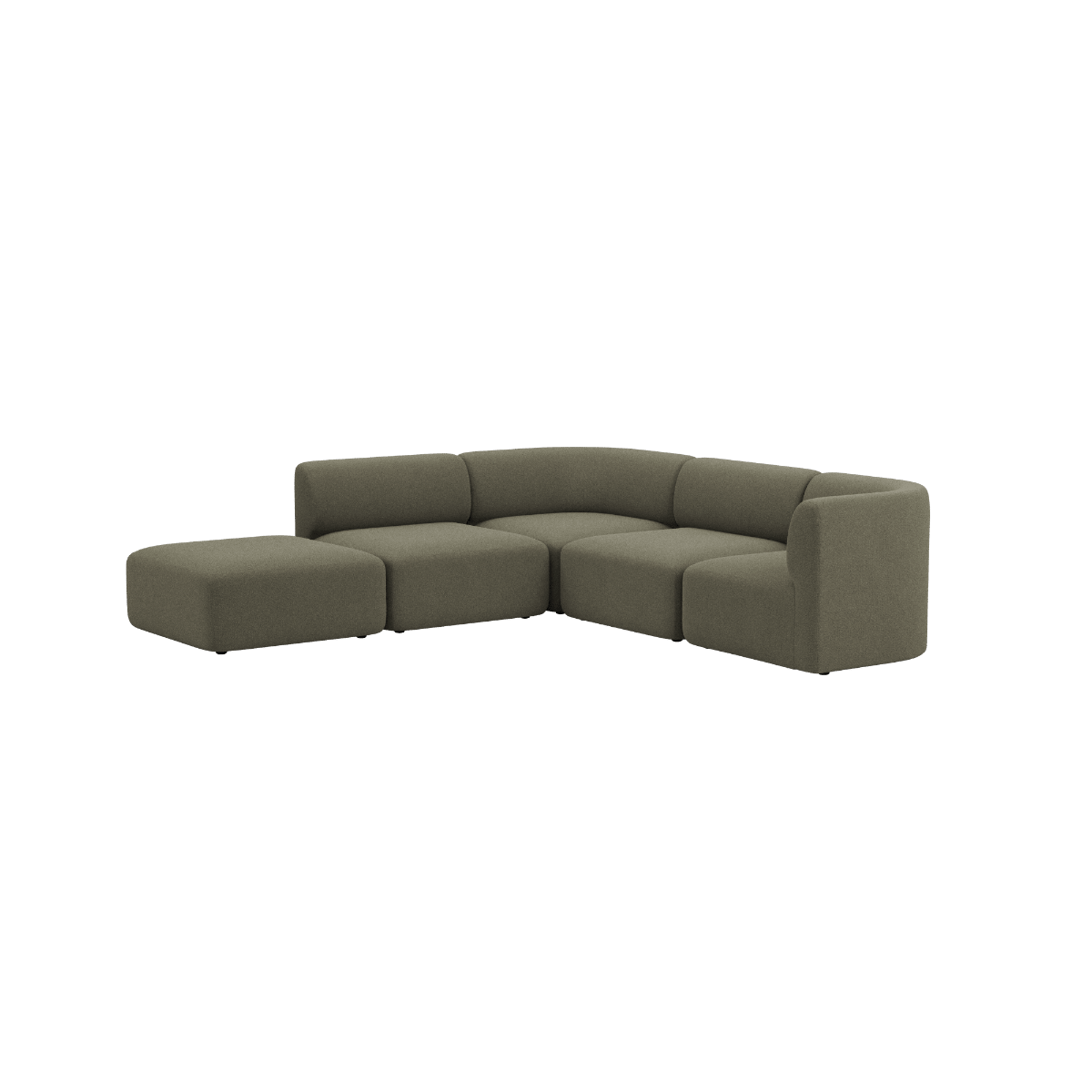 Fjord Sofa - Corner Sofa w/ open end | Fjord Sofa - Corner Sofa w/ open end - Sealife Brown | SACKit