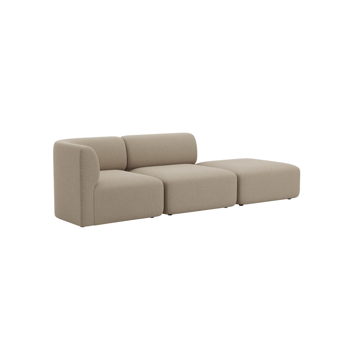 Fjord Sofa - 2 seater w/ open end | Fjord Sofa - 2 seater w/ open end - Cosmo Beige Rechts | SACKit