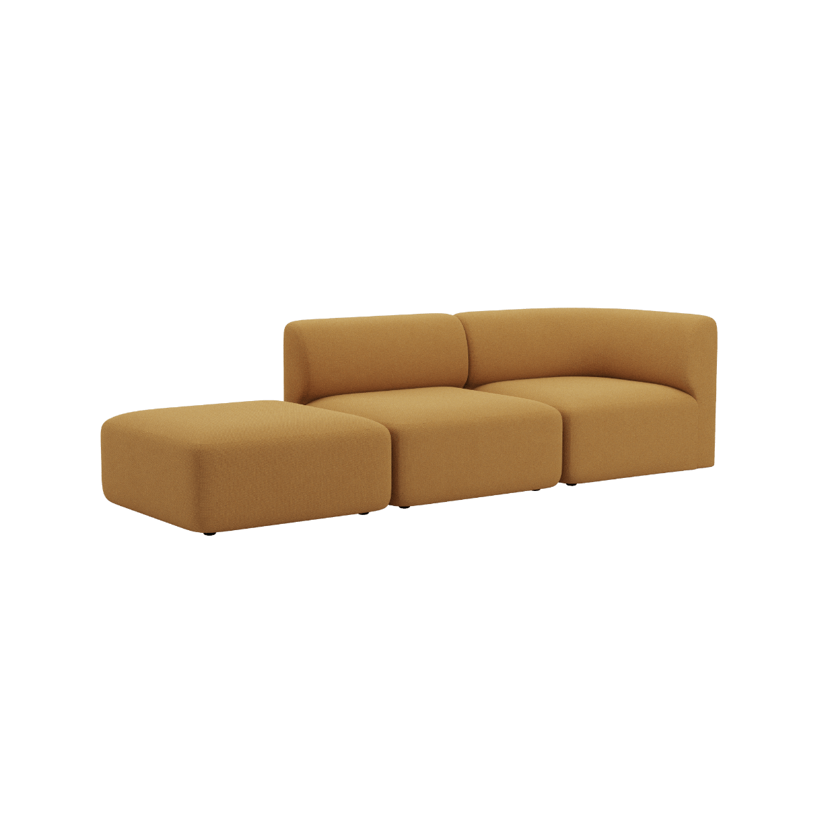 Fjord Sofa - 2 seater w/ open end | Fjord Sofa - 2 seater w/ open end - Cosmo Mustard Links | SACKit