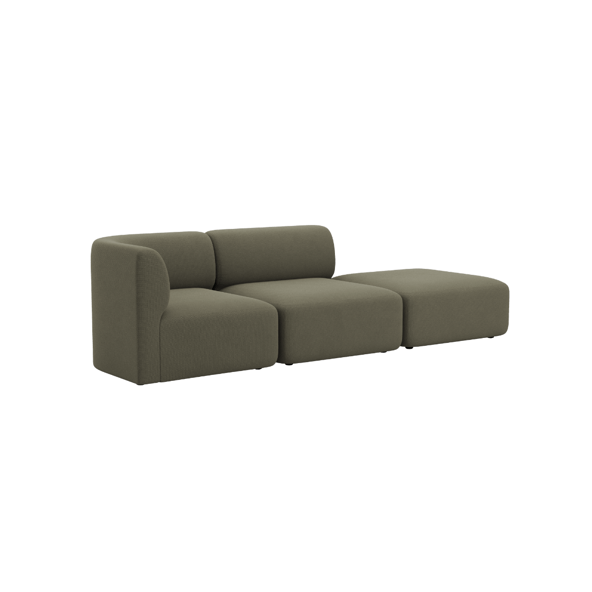 Fjord Sofa - 2 seater w/ open end | Fjord Sofa - 2 seater w/ open end - Cosmo Stone Rechts | SACKit