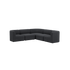 Dunkelgraues Fjord Ecksofa von sackit mit großzügiger Sitzfläche weich gepolsterten Elementen und ruhigem skandinavischem Design für stilvolle Innenräume | Fjord Sofa - Corner Sofa - Cosmo Slate | SACKit