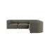 Graues Fjord Ecksofa von sackit mit weichen Polstern und klarer skandinavischer Formgebung für stilvolles und komfortables Wohnen im Innenbereich | Fjord Sofa - Corner Sofa - Cosmo Stone | SACKit