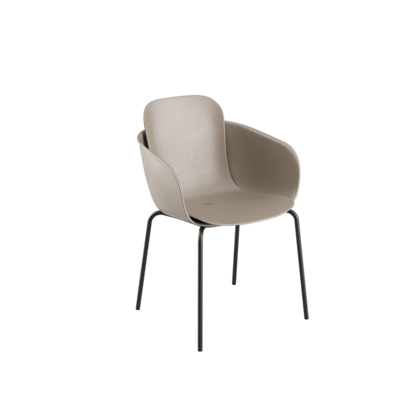 Patio Chair no. One S2 | Patio Chair no. One S2 - Taupe/Black | SACKit