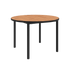 Runder Kirra Dining Table Ø110 aus pulverbeschichtetem Aluminium und Teakholz für den Außenbereich. | Kirra Dining Table Ø110 - Taupe | SACKit