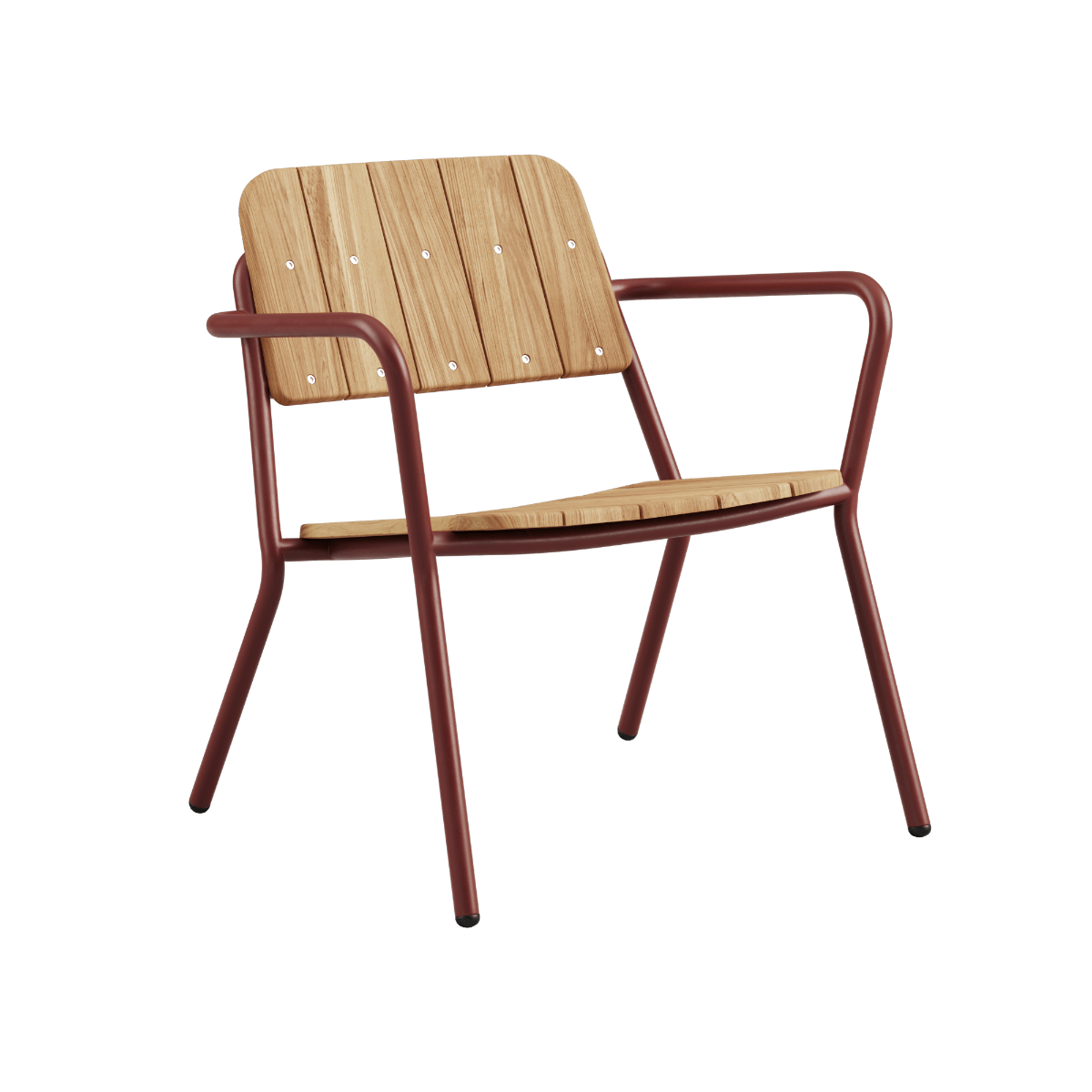 Kirra Patio Lounge Chair in Chestnut mit pulverbeschichtetem Aluminium und FSC - zertifiziertem Teakholz | Kirra Patio Lounge Chair - Chestnut | SACKit