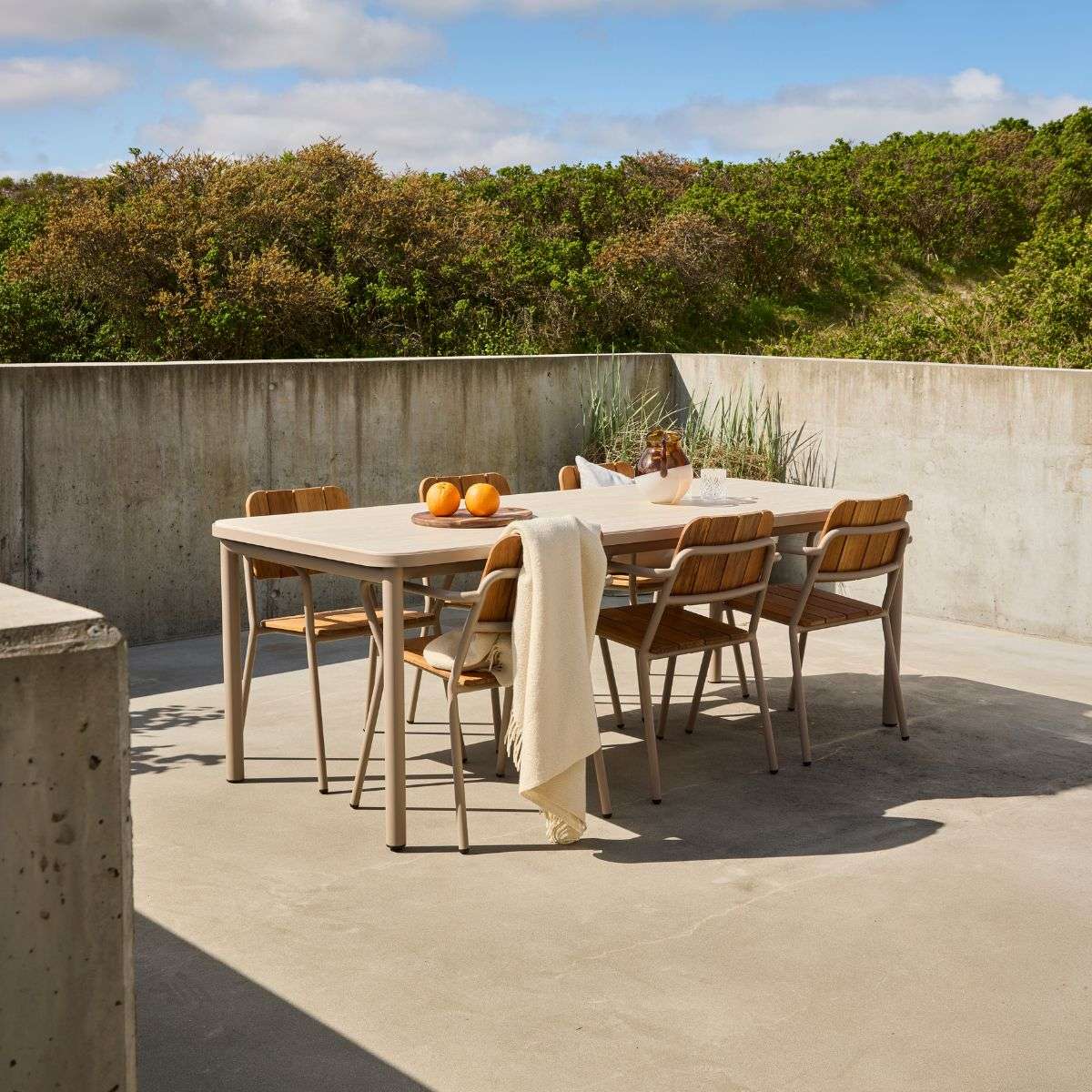 Kirra Dining Table Ceramic & 6 Kirra Patio Chair | Kirra Dining Table Ceramic & 6 Kirra Patio Chair - Patio Chair no. One S2 | SACKit