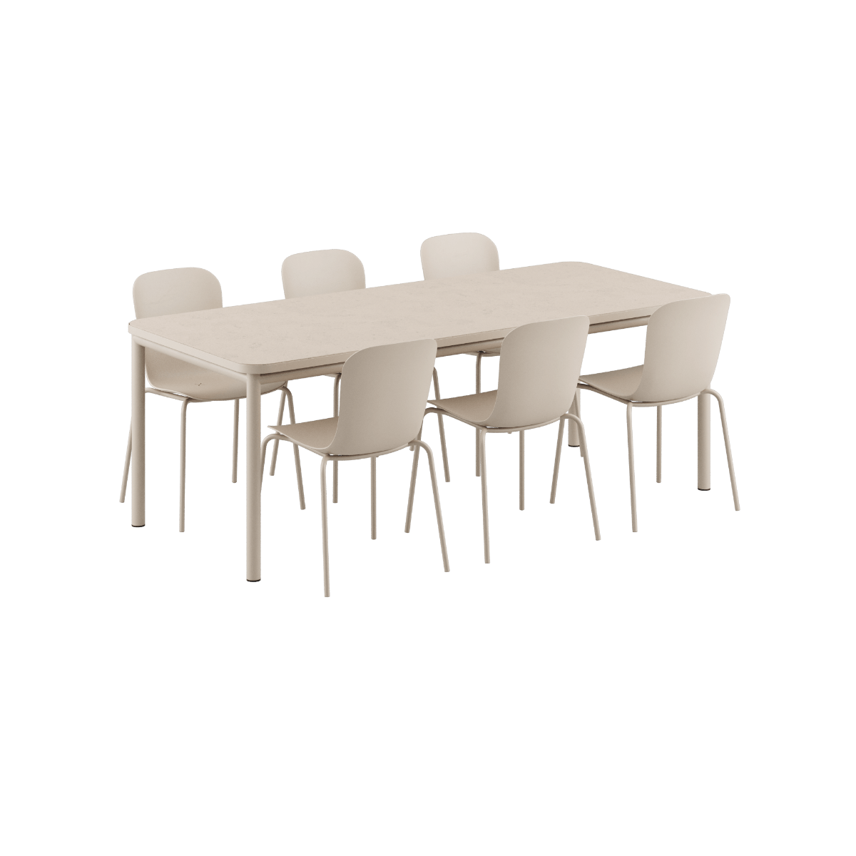 Kirra Dining Table Ceramic & 6 Kirra Patio Chair | Kirra Dining Table Ceramic & 6 Kirra Patio Chair - | SACKit