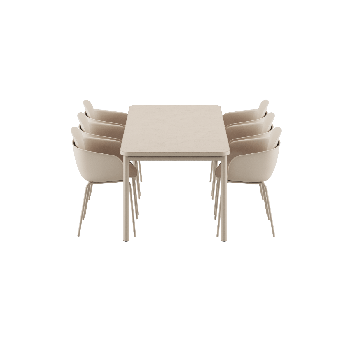 Kirra Dining Table Ceramic & 6 Kirra Patio Chair | Kirra Dining Table Ceramic & 6 Kirra Patio Chair - | SACKit