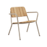 Kirra Patio Lounge Chair in taupe mit pulverbeschichtetem Aluminium und FSC - zertifiziertem Teakholz, niedrige Sitzposition. | Kirra Patio Lounge Chair - Taupe | SACKit