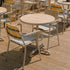 Kirra Cafe Table & 2 Kirra Patio Chair | Kirra Cafe Table & 2 Kirra Patio Chair - Taupe | SACKit